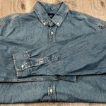 Gap Classic Blue Denim Long-Sleeve Shirt for Men Photo 0