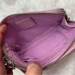 Coach  Pink Double Zipper Wristlet Photo 9