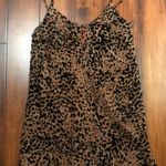 No Rest For Bridget velvety leopard print dress with aburn slip Photo 0