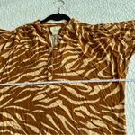 Anthropologie ✨  Maeve Windham Tiger Striped Henley Top Small Photo 12