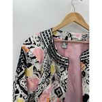 Silk Land Collection Woman Mulitcolor Floral Open Front Blazer Cardigan Size 2X Photo 4