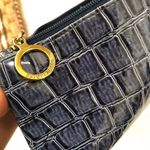 Estée Lauder Estee Lauder Blue croc embossed mini coin purse bag wallet. Measurement in pics Photo 1