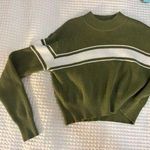 PacSun Green Cropped Sweater Photo 2