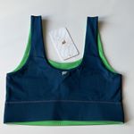 Fabletics Harlow Reversible Medium Impact Sports Bra Blue Green Size S Photo 1