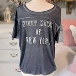 We The Free Oversized Small Tshirt Semi Sheer Charcoal Gray Photo 1