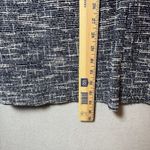 Luxology Shift Dress Navy Blue White Bell Sleeve Round Neck Career Womens L Photo 9