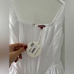 STAUD NWT Landscape White Mini Dress 4 Photo 9