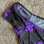 Black and Purple Midi Dress Black Size M Photo 2