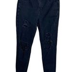 American Eagle  Women's Hi-Rise Jegging Black Destroyed Size 6 Photo 0