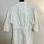 ALLSAINTS  Osa Puff Sleeve Denim Shirtdress in Wash Chalk White Size US 6 Photo 6