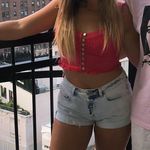 ZARA MOVING SALE - acid wash high low denim short Photo 5