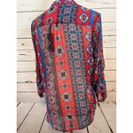 Kut From The Kloth NWT Kut from the Kloth Blouse Small KFTK Button front shirt Boho Paisley Sheer Photo 8