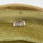 Vintage 1950s Ombre Silk & Straw Pillbox Hat Rhinestone Clip With Mesh Veil 22.5 Green Photo 12