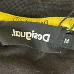 Desigual  Black Tee with Sunflower Smiley Size Medium Photo 3