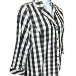 Kate Hill  Black and White Checkered Women's Top Photo 4