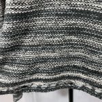 Paper Crane ivory and gray knit and open weave sweater size large Photo 2