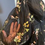 Women’s Black Dress Puffy Sleeves Flowers & Butterflies Prom Party Size 24W NWOT Photo 6