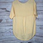 Soft Surroundings  Short Sleeve Yellow Sweater Cashmere & Wool Med Photo 1