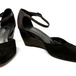 Donald J. Pliner size 6.5 M Couture France made in Italy leather‎ suede wedges Brown Photo 0