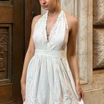 ZARA  White Lace Halter Dress mini dress lace Bohemian Summer Casual vacation  Photo 5