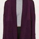 Lululemon Sit in Lotus Heathered Plum Cardigan Wrap Sweater Burgundy Wool 4 Photo 0