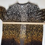 Catherines Open Front Cardigan Size 2X Ombre Animal Print Pleated Lightweight Photo 8