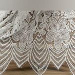 NWT Le Rose bridal bride full length Maxi white lace robe size S/M Photo 4