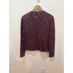 Bagatelle Collection Womens Jacket Size S Burgundy Lace Genuine Leather Red Photo 2
