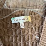 Hazel Moon Cable Knit Sweater Vest Brown Size M Photo 2