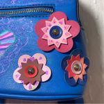 Expressions NYC blue little backpack with flowers Photo 2