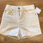 O'Neill NWT O’Neill Eisley Cream High-Waisted Denim Shorts Photo 0