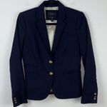 J.Crew  Schoolboy Blazer Navy Blue Women's Size 0 Academic Business Preppy Wool Photo 1