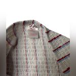 No Boundaries  Red White Blue Lace Striped Halter Bikini Top XXL | beaded string Photo 2