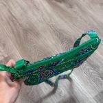 Vera Bradley  Green Paisley Crossbody Bag Purse Quilted Purple Photo 2