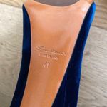 Santoni Rose Collection Velvet Stiletto Heel Pumps in Blue Size 41 Photo 7