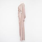 Betsy and Adam  - Petite "Gracie" Galaxy Knit Glitter Draped Gown Photo 5