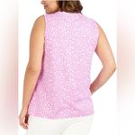 Jones New York Womens Plus Floral Print Crewneck Pullover Top Photo 1