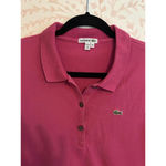 Lacoste  Sleeveless Pink Polo Shirt Size 44 Photo 1