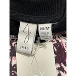 Joie  Caleigh Floral Paisley Printed Sweatshirt‎ Thumbhole Burgundy Red Medium Photo 3