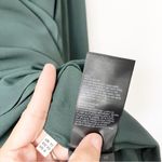 Whistles Poppy Frill Front Blouse in Dark Green Size 8 Photo 5