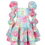 💕SELKIE💕 Beverly Hills Dress ~ The Sugar Sugar Moonlight Floral Print 4X NWT Pink Photo 7