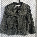 CAbi  gray fluffy crop jacket coat women’s size‎ XS faux fur cropped Photo 0