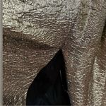 Mac Duggal  67297 One Shoulder Metallic Ball Gown Antique Bronze Size 14 NEW Photo 4