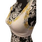 PINK - Victoria's Secret Victorias Secret Pink Ribbed Floral Padded Bralette Sports Bra Lace Trim Photo 6