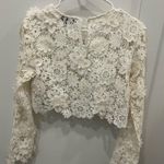 Gracia  White Lace Top Size M Photo 1