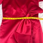 Milly  Red Midi Dress with Bow Accent original price $550 Photo 9
