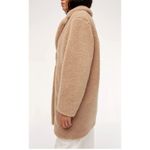Aritzia Wilfred Teddy Cocoon Coat Camel Tan Size M Photo 1