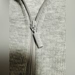 Orvis Sweatshirt Womens Large Gray Flip Cuff 1/4 Zip Pullover Preppy Lightweight Photo 6