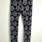H&M GVI Black White Damask Print Stretch Leggings Gothic Yoga Pants Size Small Photo 1