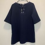 Lysse  New York Blue Sweater Tunic Size Small Photo 0